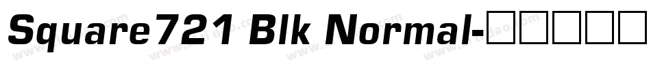 Square721 Blk Normal字体转换